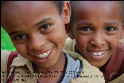 Ethiopian Children at ANPPCAN by Susan Wong